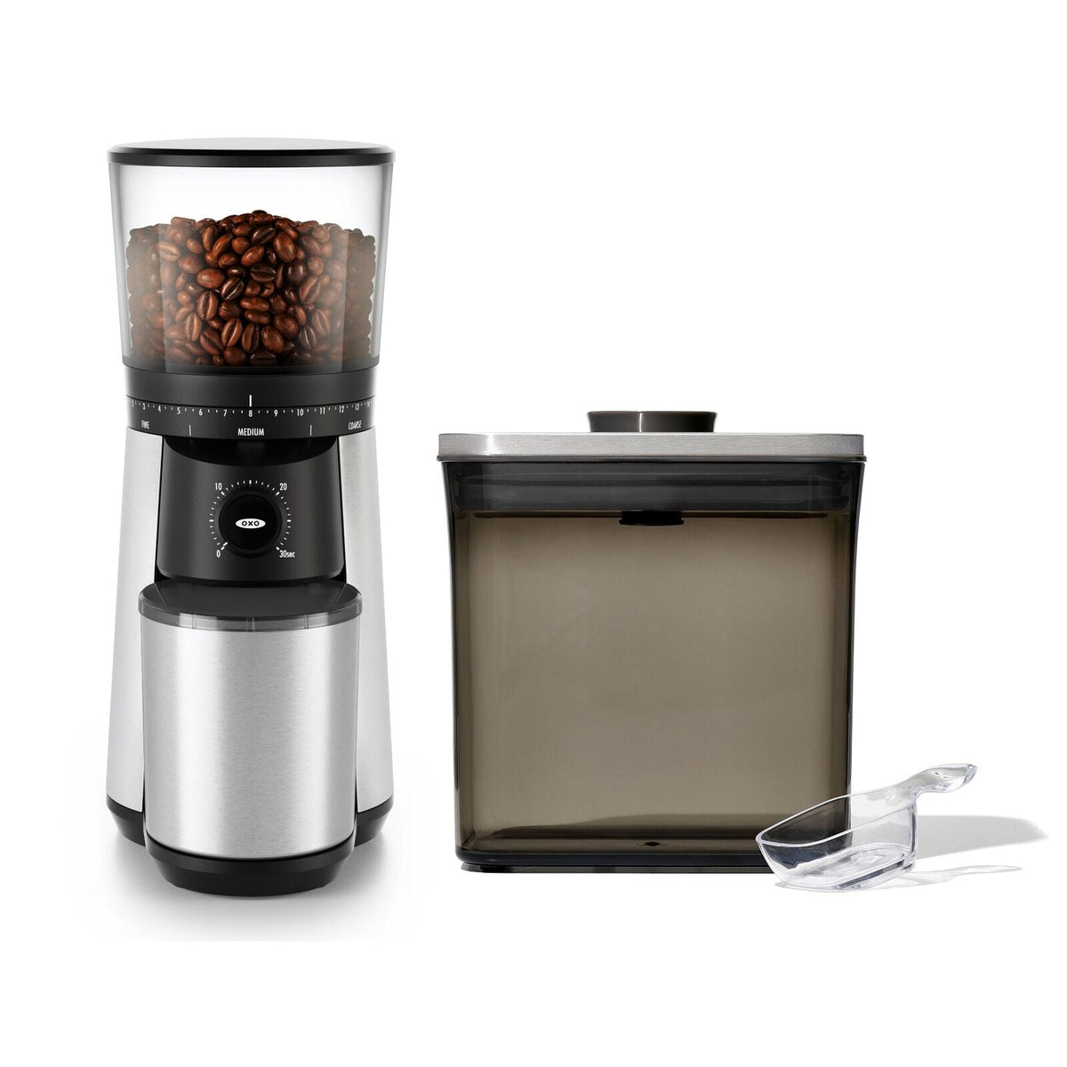 conical-burr-coffee-grinder-and-steel-coffee-pop-container-1-7-qt-with-scoop-bundle-v3 11409800.jpg